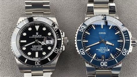 rolex submariner vs oris|2021 Rolex Submariner 41 VS Oris Aquis Caliber 400: A Luxury .